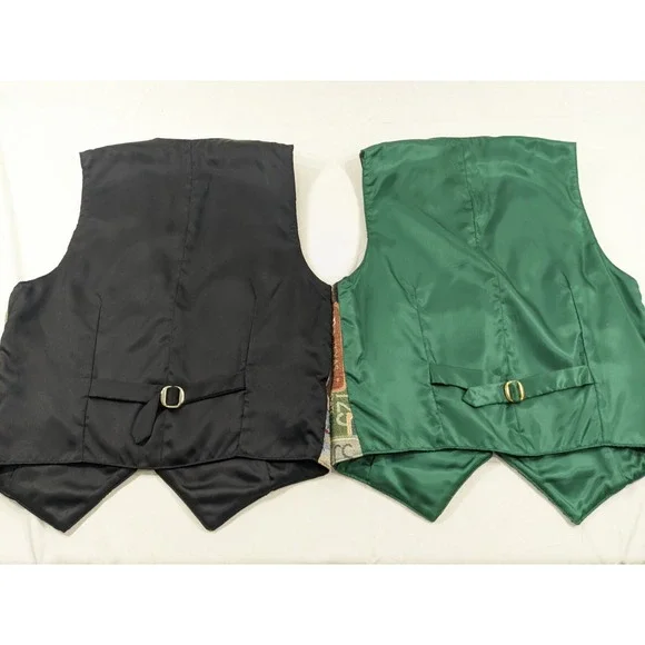 Vintage Handmade Womens Waistcoat Vest Size Small Route‎ 66 Automotive 2 Vest - Picture 6 of 6